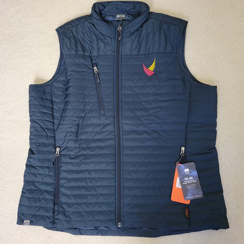 NWT Storm Creek Katrina Women's 2X Quilted Vest Insulated Water Resist Navy Blue